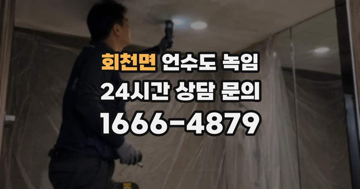 회천면 언수도 녹임