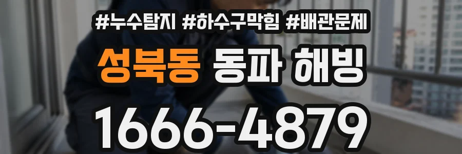 성북동 동파 해빙