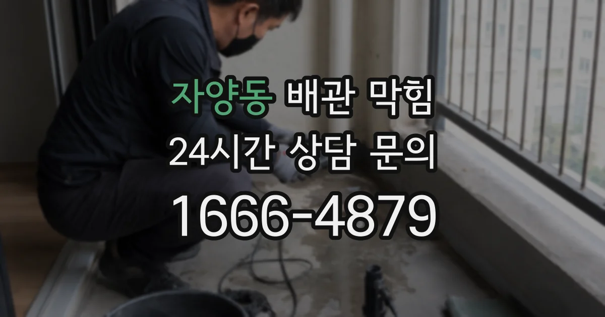 자양동 배관 막힘