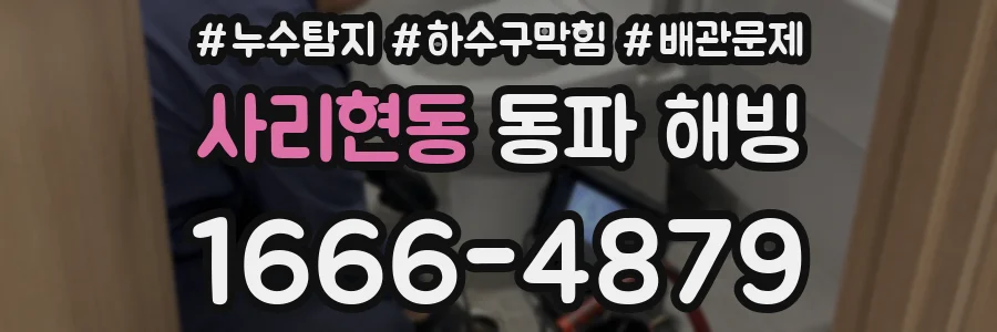 사리현동 동파 해빙