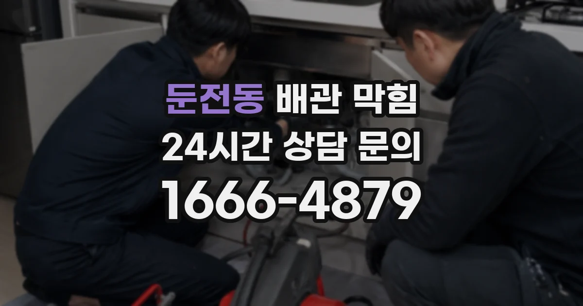 둔전동 배관 막힘