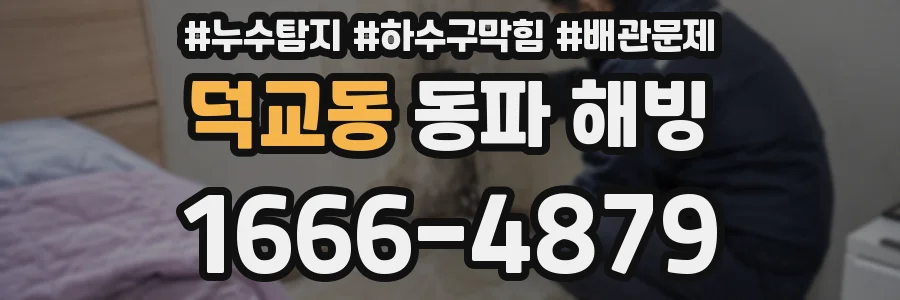 덕교동 동파 해빙