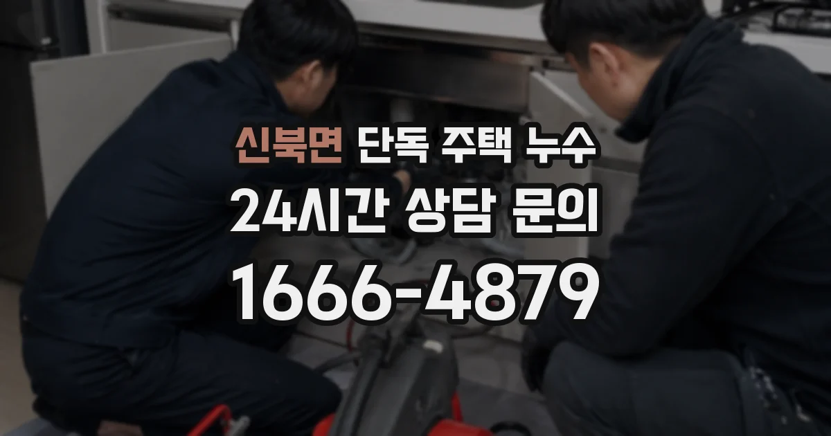 신북면 단독 주택 누수