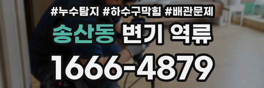 송산동 변기 역류