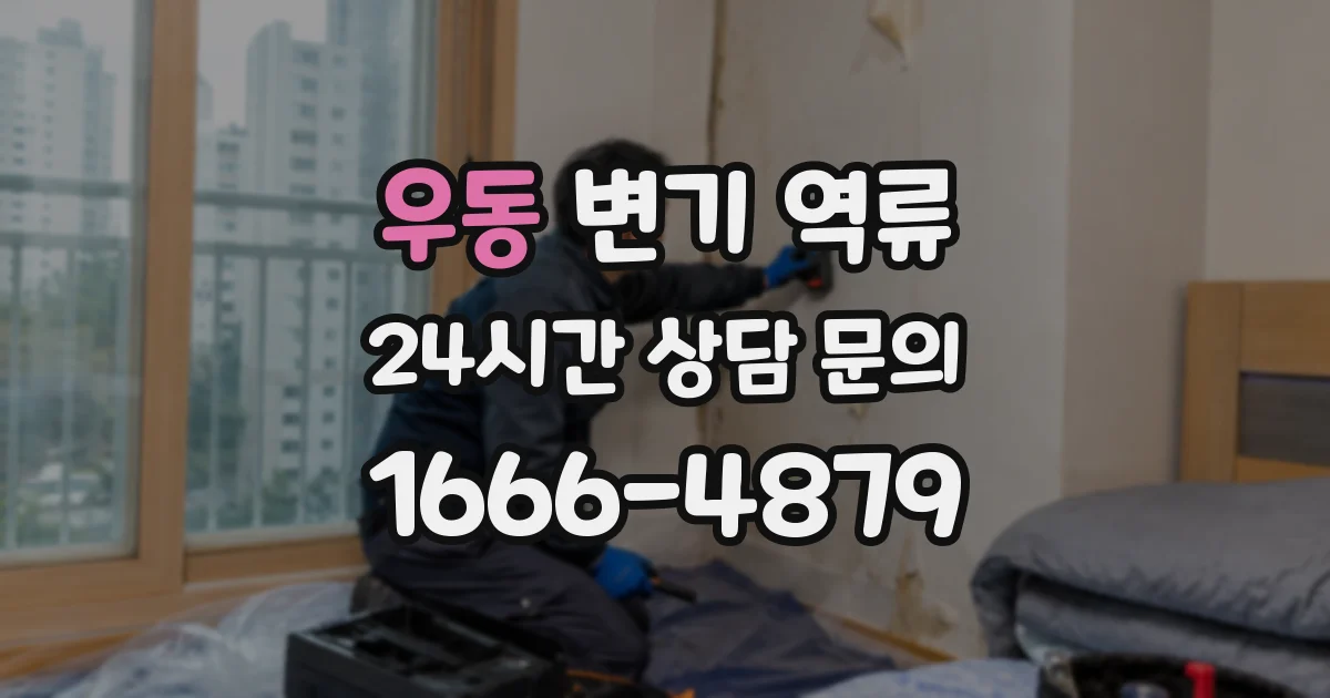 우동 변기 역류