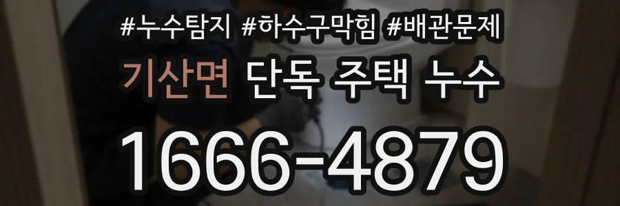 기산면 단독 주택 누수