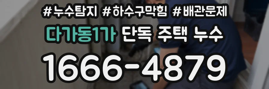 다가동1가 단독 주택 누수