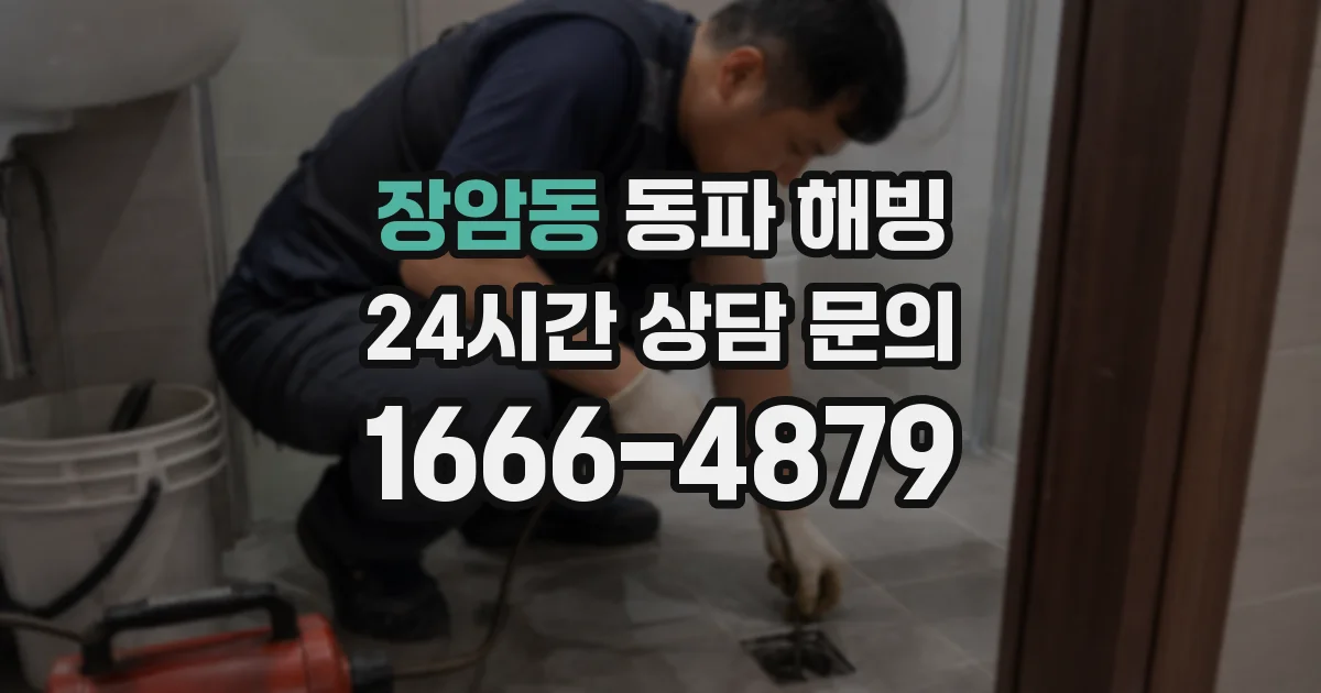 장암동 동파 해빙