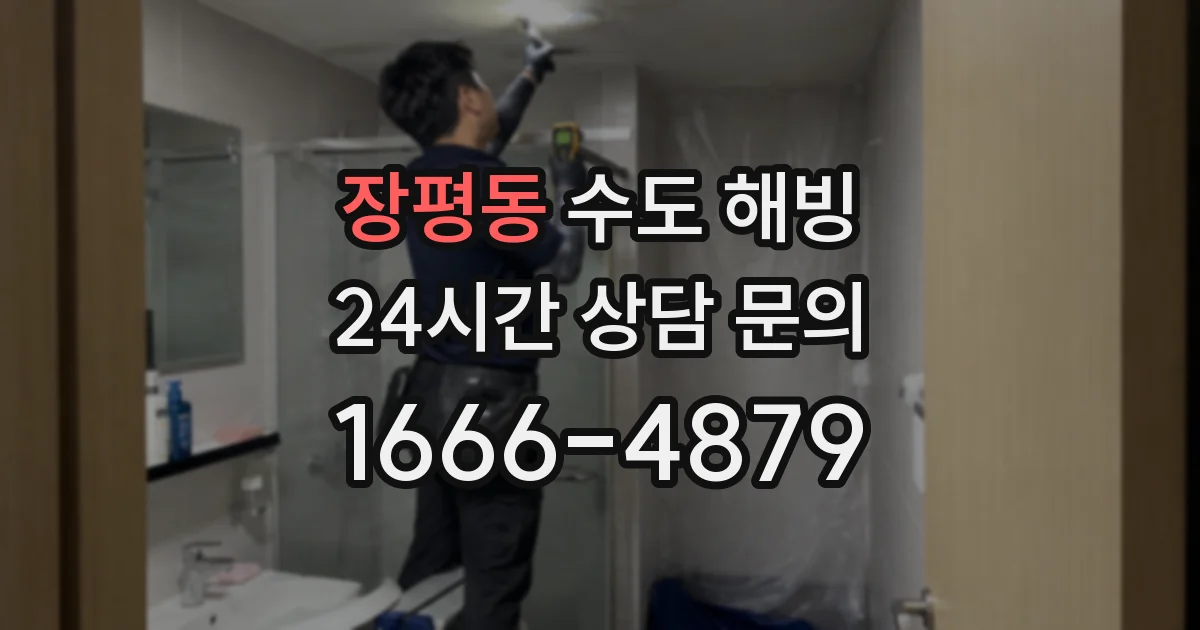 장평동 수도 해빙