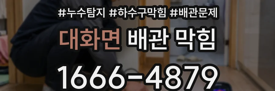 대화면 배관 막힘