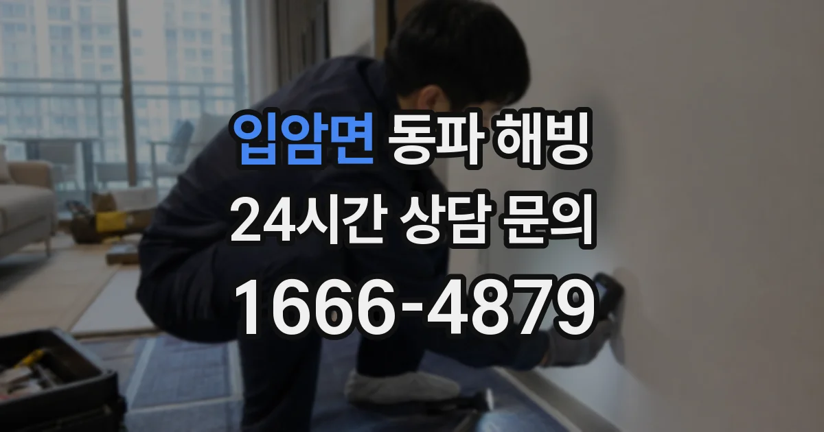 입암면 동파 해빙