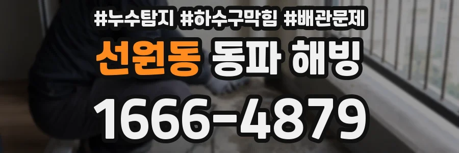 선원동 동파 해빙