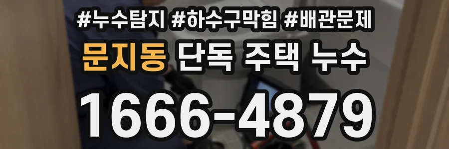 문지동 단독 주택 누수
