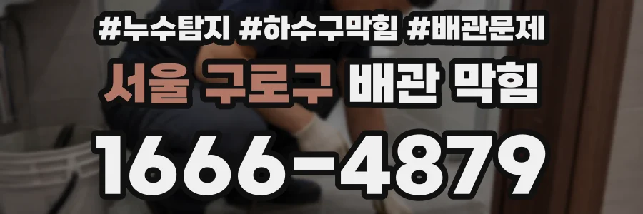 서울 구로구 배관 막힘