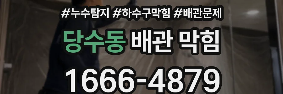당수동 배관 막힘