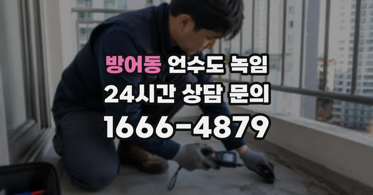 방어동 언수도 녹임