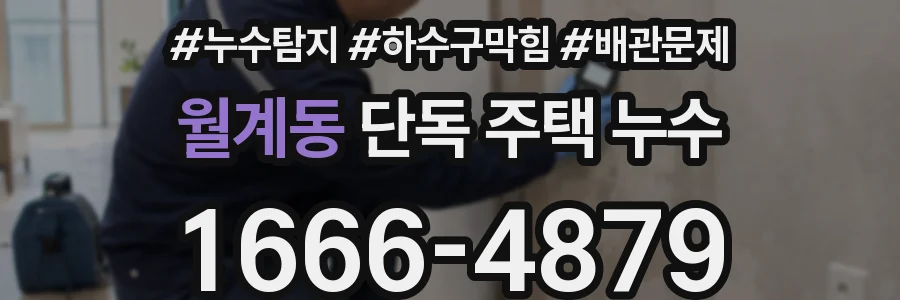 월계동 단독 주택 누수