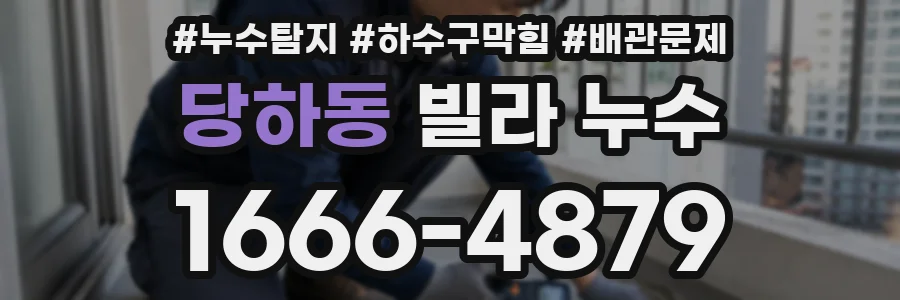 당하동 빌라 누수