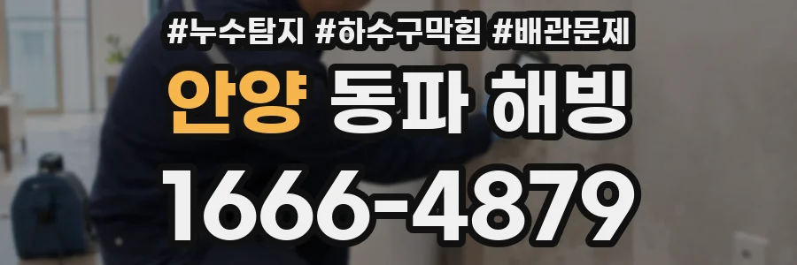 안양 동파 해빙