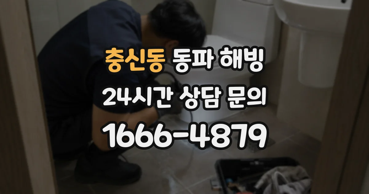 충신동 동파 해빙