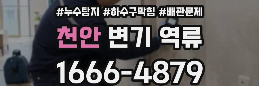 천안 변기 역류