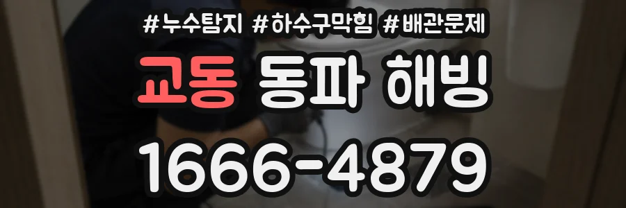 교동 동파 해빙