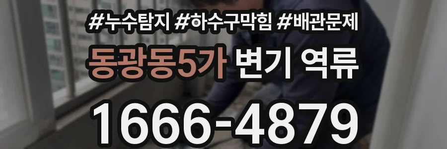 동광동5가 변기 역류