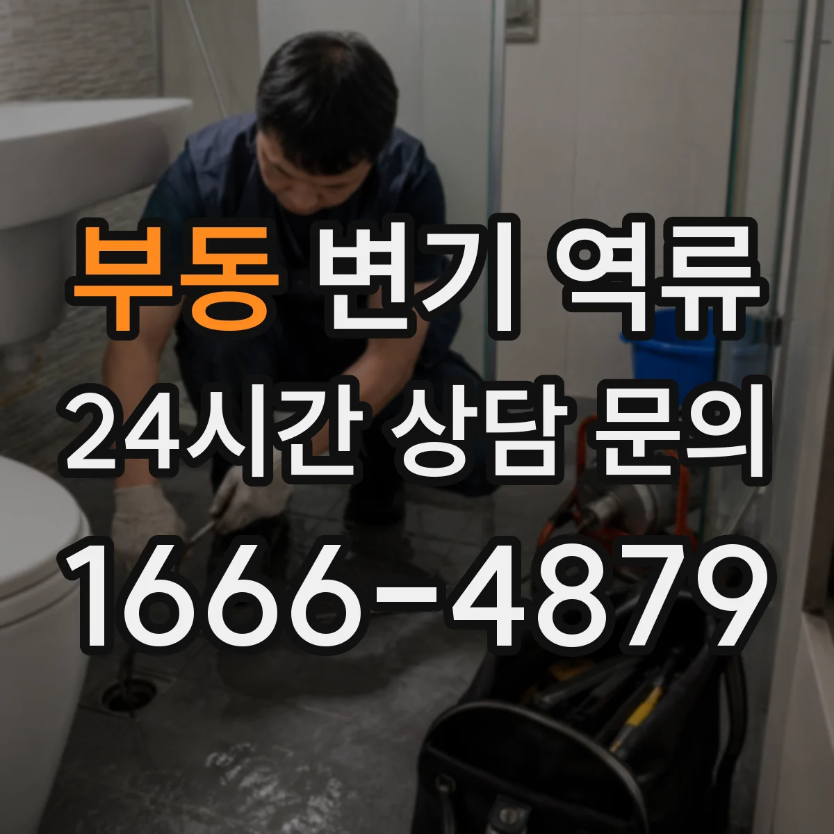 부동 변기 역류