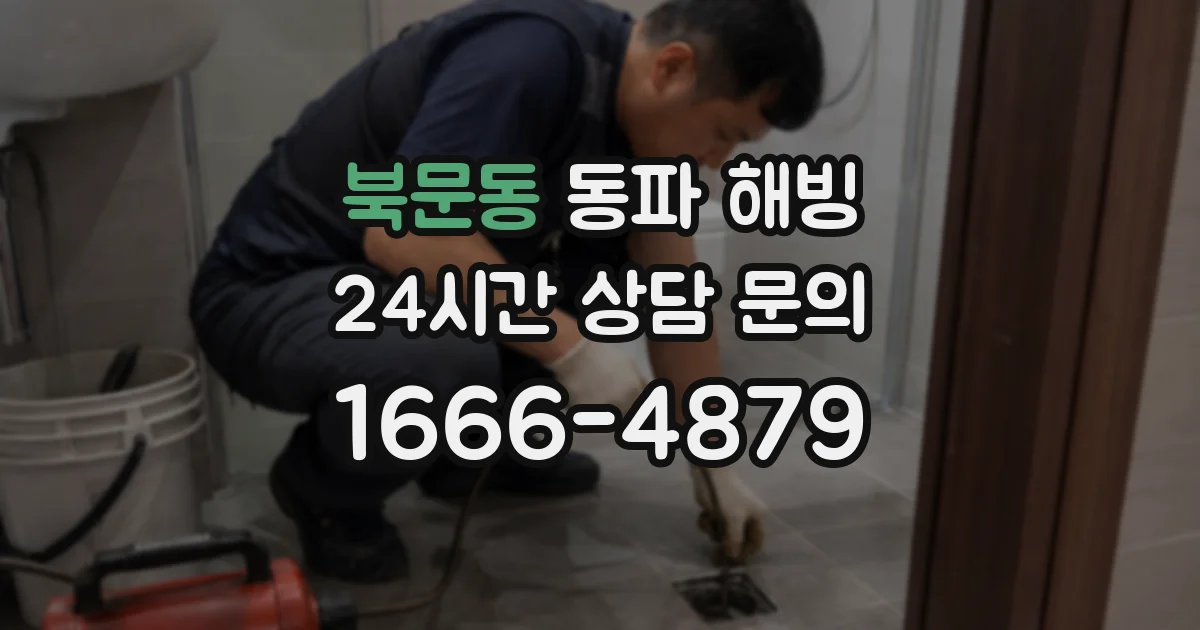 북문동 동파 해빙