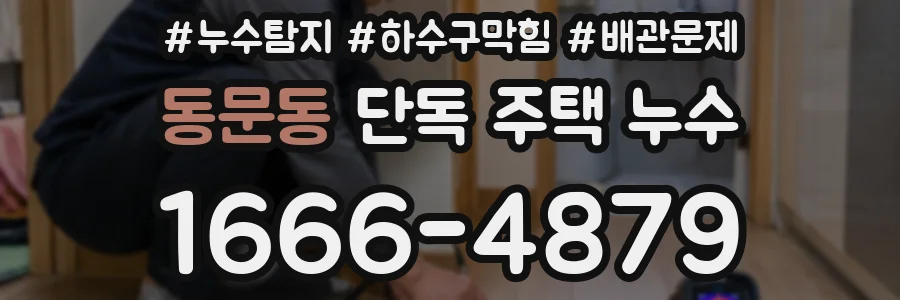 동문동 단독 주택 누수