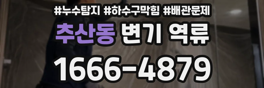 추산동 변기 역류