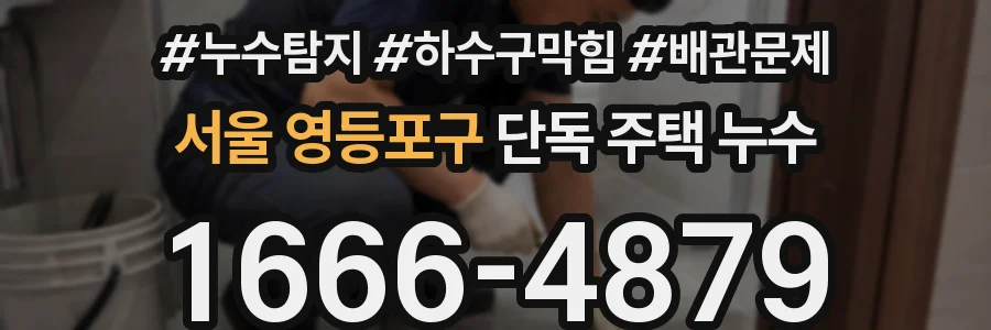서울 영등포구 단독 주택 누수