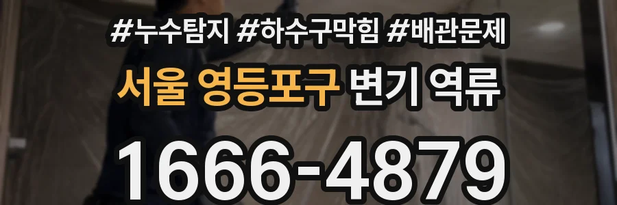 서울 영등포구 변기 역류