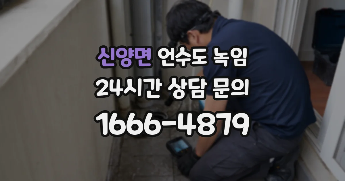 신양면 언수도 녹임