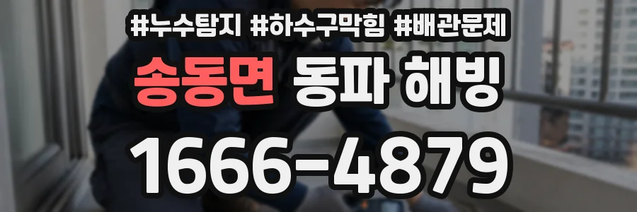 송동면 동파 해빙
