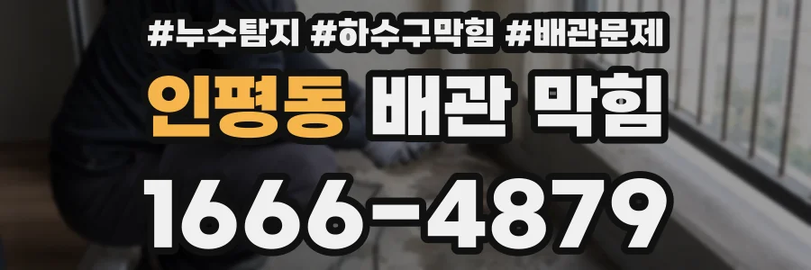 인평동 배관 막힘