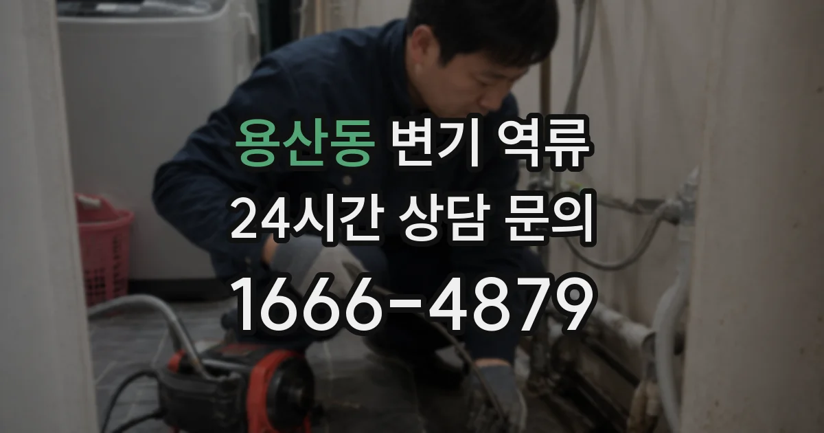 용산동 변기 역류