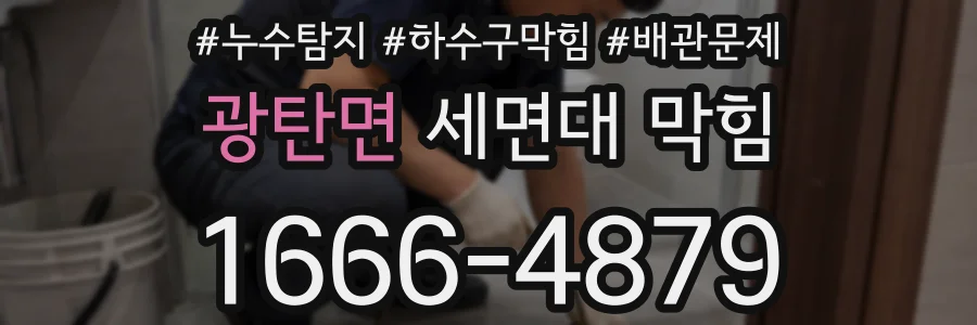 광탄면 세면대 막힘