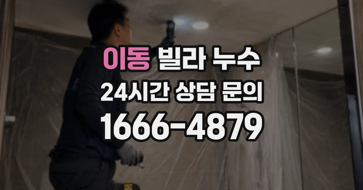 이동 빌라 누수