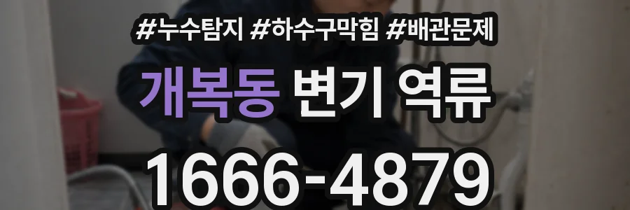 개복동 변기 역류