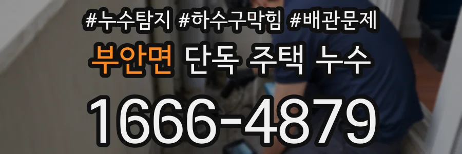부안면 단독 주택 누수