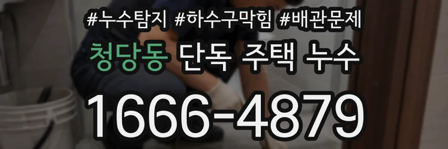 청당동 단독 주택 누수