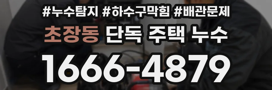 초장동 단독 주택 누수