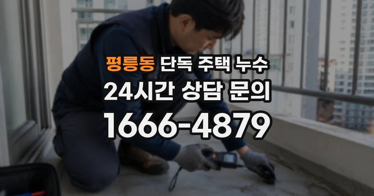 평릉동 단독 주택 누수
