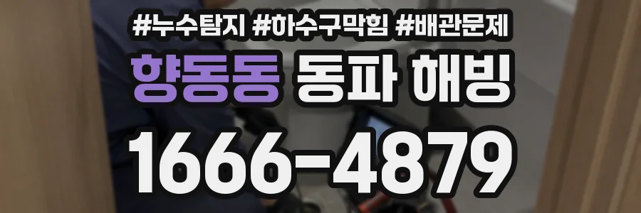 향동동 동파 해빙