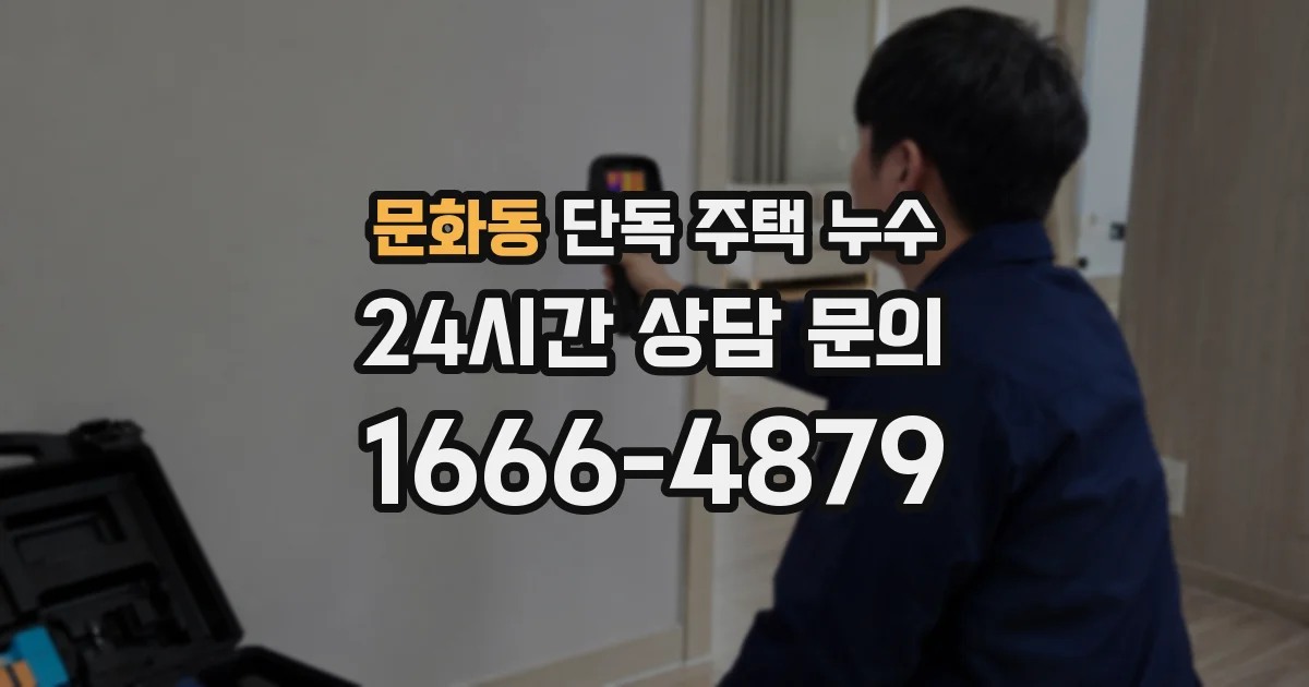 문화동 단독 주택 누수