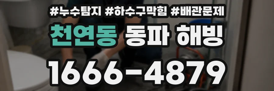 천연동 동파 해빙