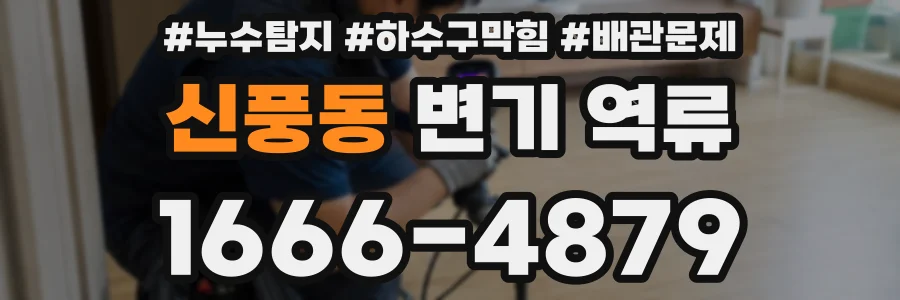신풍동 변기 역류