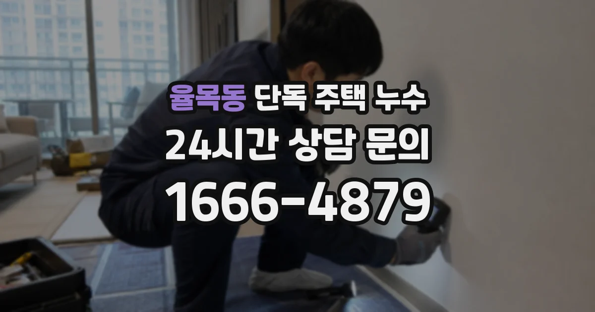 율목동 단독 주택 누수