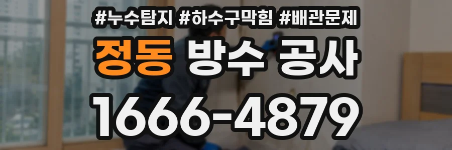 정동 방수 공사